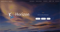 Desktop Screenshot of horizonspecialtyhosp.com