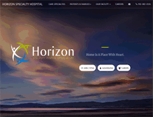 Tablet Screenshot of horizonspecialtyhosp.com